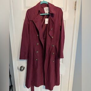 Jack Trenchcoat. Medium. Plum